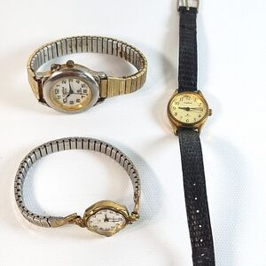 3 Cardinal Vintage Ladies Analog Wrist Watches As Is